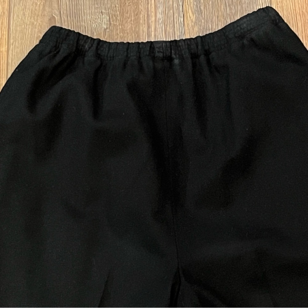 Vtg KORET Wool Pants Women’s Petites 26x28 Black Straight Leg Pockets Lined - Picture 9 of 15
